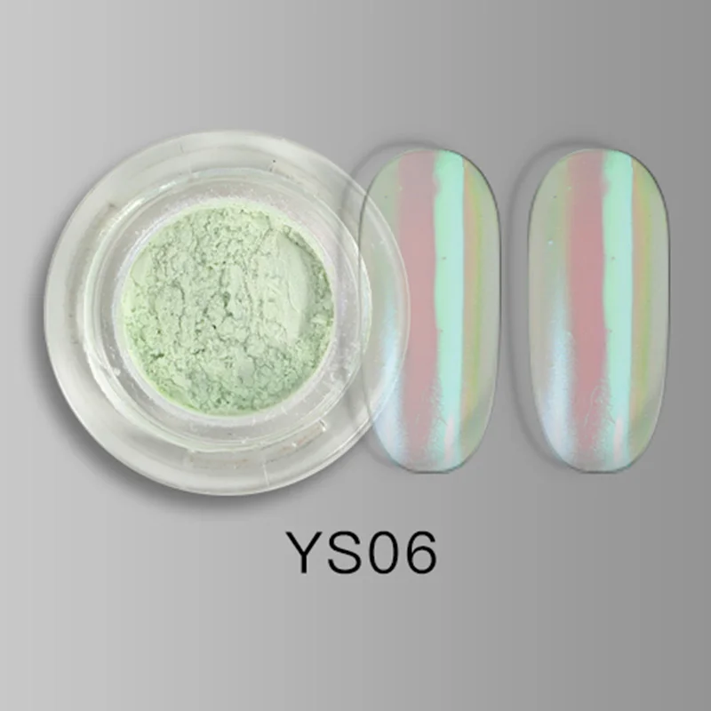 1 коробка блеск для ногтей Волшебная пудра лед сквозь Аврору Русалка мечта