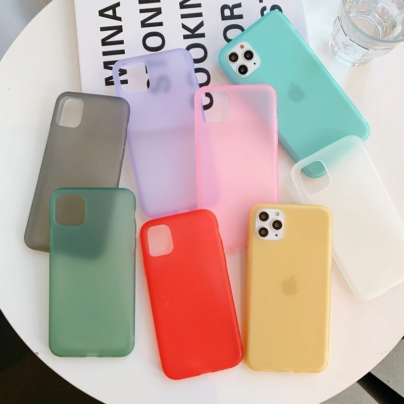 Прозрачный мягкий жидкий силиконовый чехол Макарон цвета из ТПУ для iPhone 6 6s 7 8 Plus 10