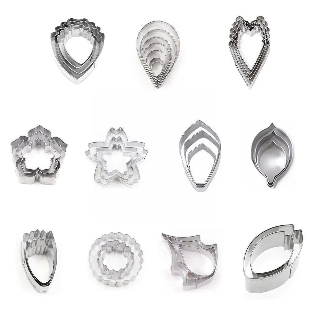 

3pcs/set Butterfly Orchid Petal Flowers Cutters Set Sugar Cookie Fondant Cake Mold Steel Cutter F1X3