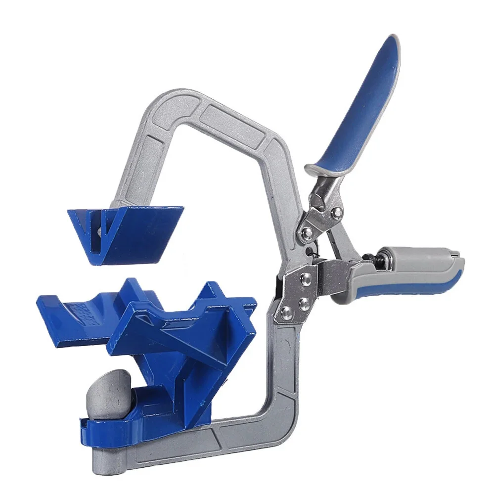 

90 Degree Right Angle Woodworking Clamp Picture Frame Corner Clip Fixed Punch Mounter Clamp Hand Tools Clamps for Woodworking