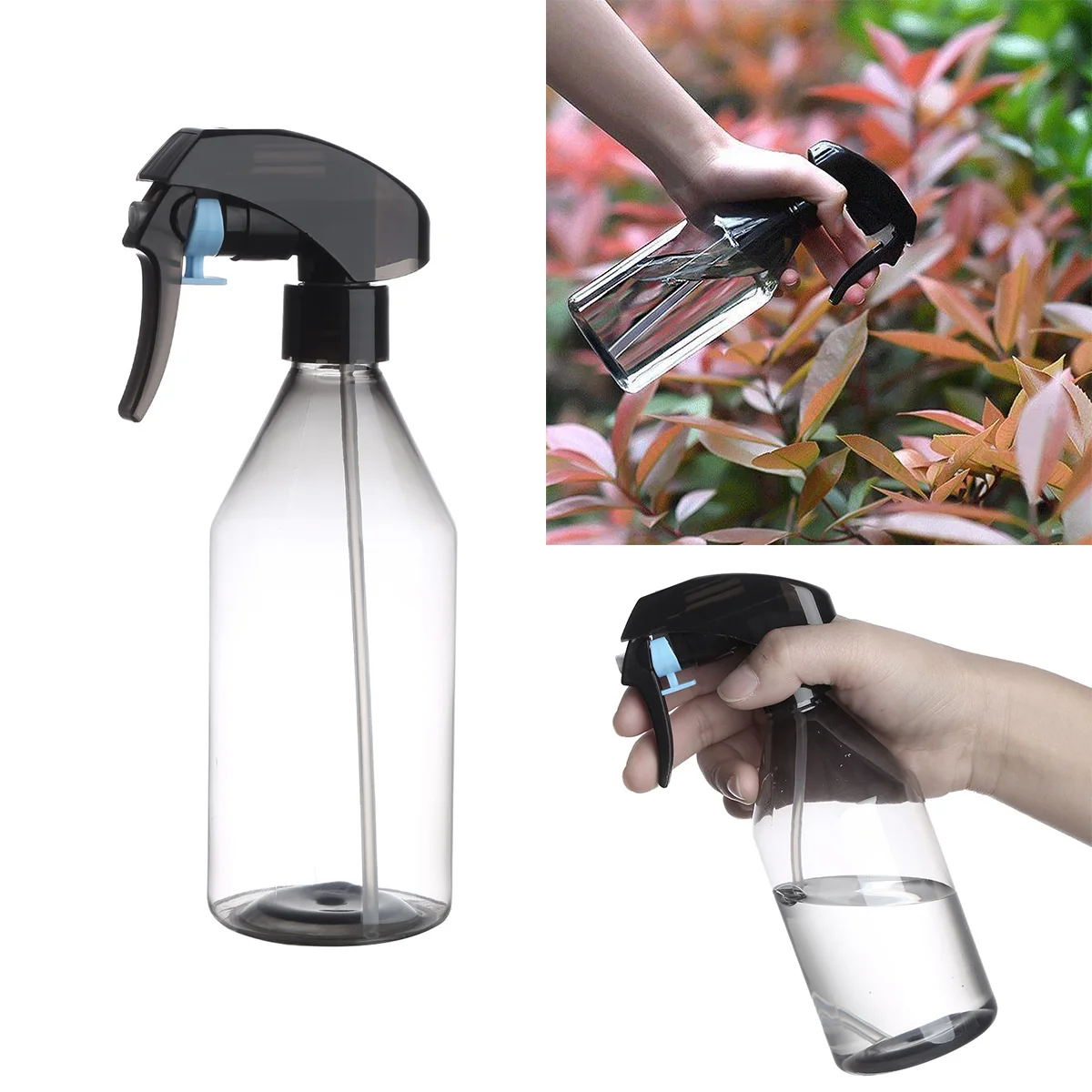 2 пустые бутылки с распылителем пластиковые растения мистер распылители насосом