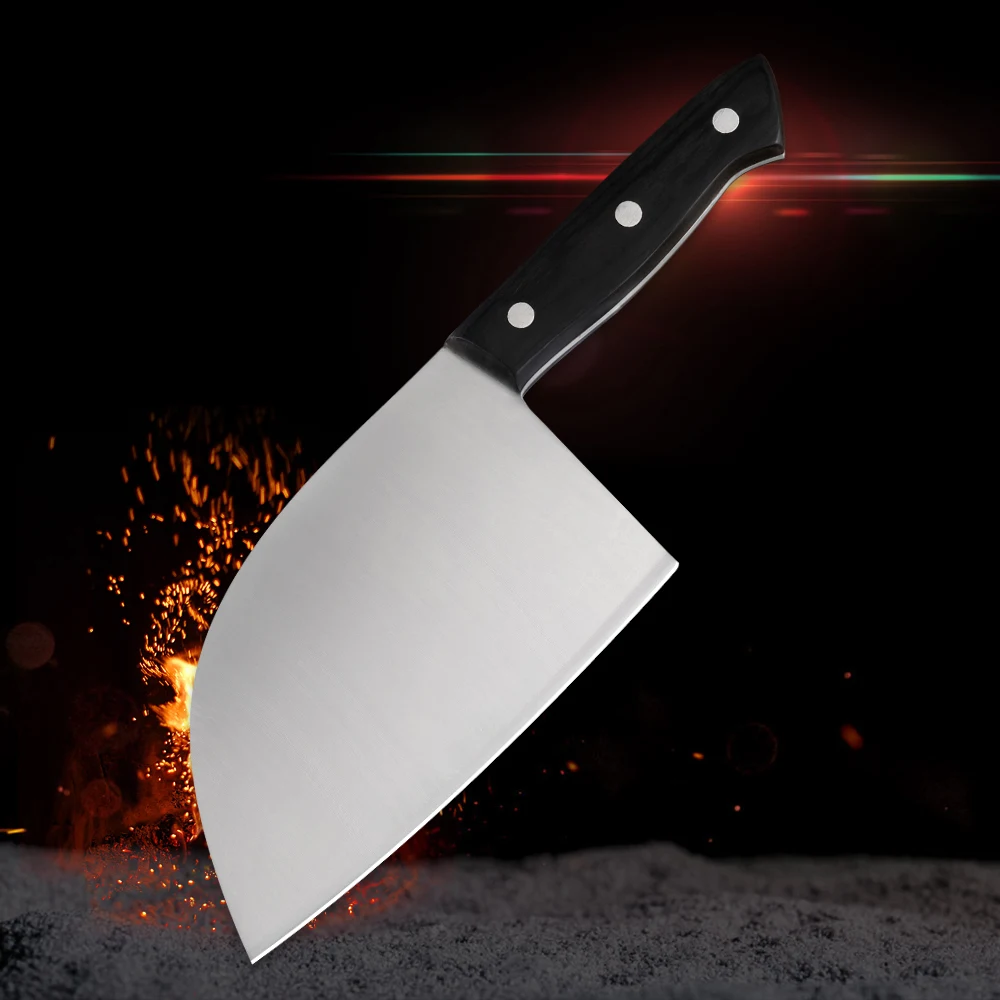 Китайские кухонные ножи для мясника ручная работа лазерный узор Дамаска