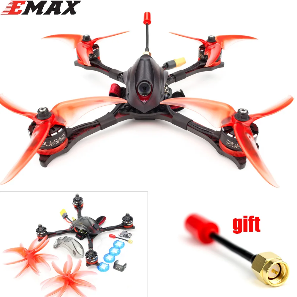 

Original Emax Hawk Pro 5 Inch PNP/BNF FPV Drone Kit 1700KV/2400KV Motor Mini Magnum Controller HDR Fpv Camera with Antenna gift