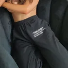 Белые повседневные спортивные брюки с принтом, женские модные брюки с высокой талией 2021, женские облегающие спортивные брюки с эластичным поясом и принтом