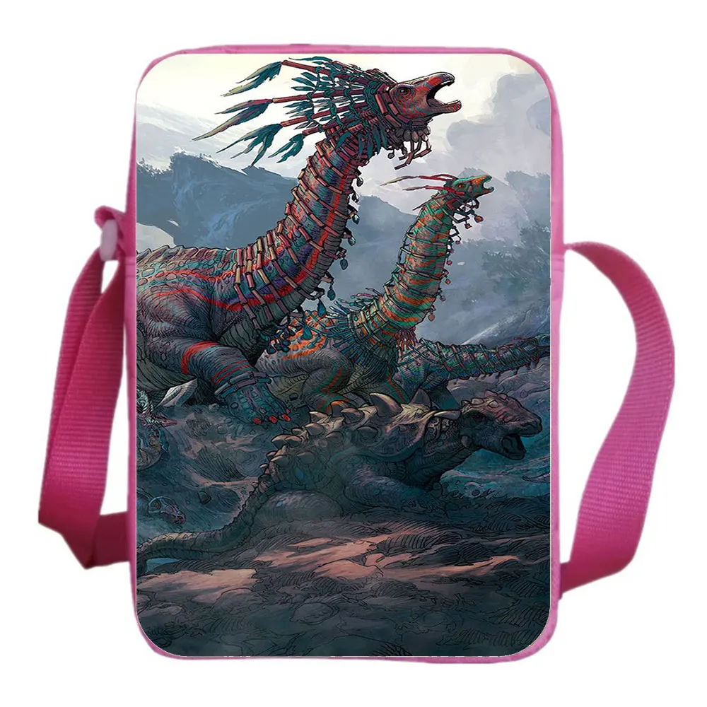 Dinosaur Messenger Bag Boys Girls Satchels Children Shoulder Bag Fashion Cartoon T-Rex Bookbag Kids Crossbody Bags Mochila