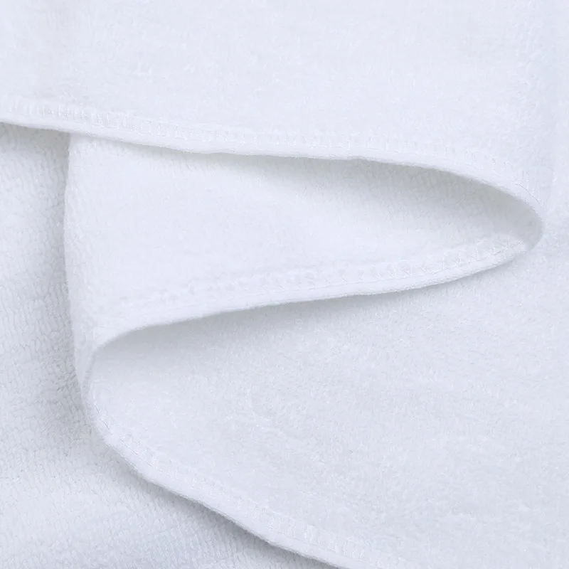 Большой толстый длинный белый банный хлопковый полотенце набор мягких хлопковых