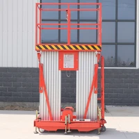 8m Hydraulic Two Man Lift Aluminum Double Mast Lift with CE Certification