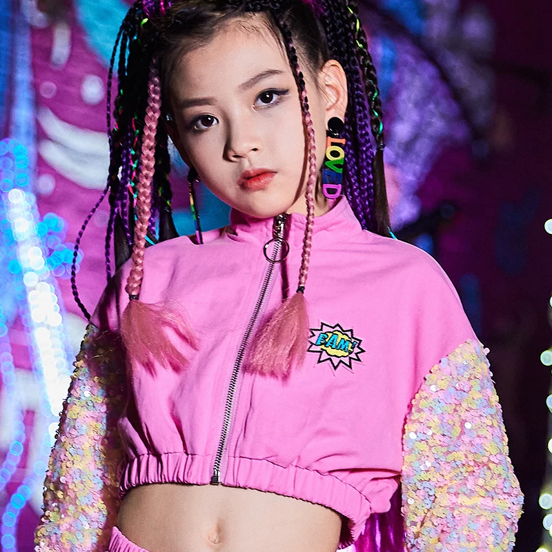 Новинка корейский топ брюки джазовый костюм детские костюмы в стиле хип-хоп для