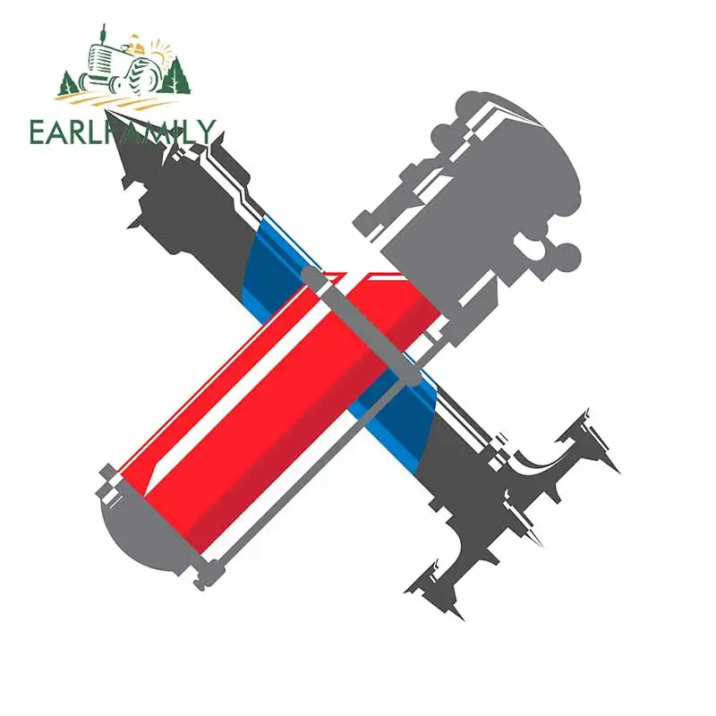 EARLFAMILY 13 см x 12 6 для лекарственного красные окна багажник стекло защиты от ветра
