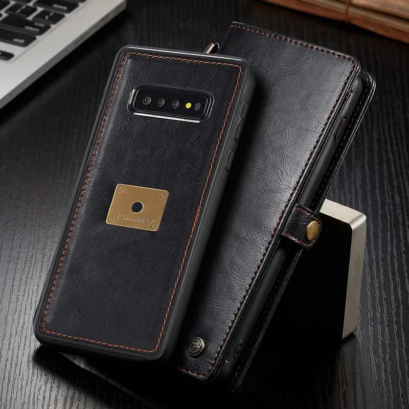 Чехол-кошелек для Samsung Note 8 9 10 S8 S9 S10 Plus E флип съемный кожаный чехол-держатель для карт чехол для телефона Note10 Note10+ сумка