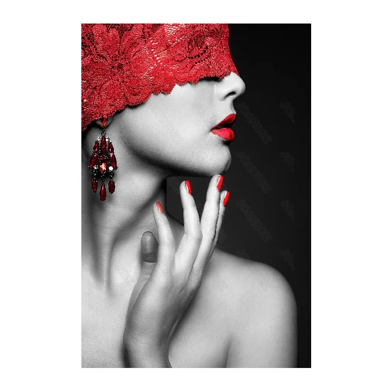 

European beauty model side face photo canvas material background poster living room wall wallpaper furniture sofa decorative