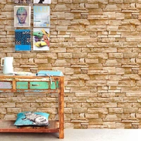 brown stone wallpaper peel and stick wallpaper self adhesive removable wallpaper waterproof paper for kitchen wall home decor