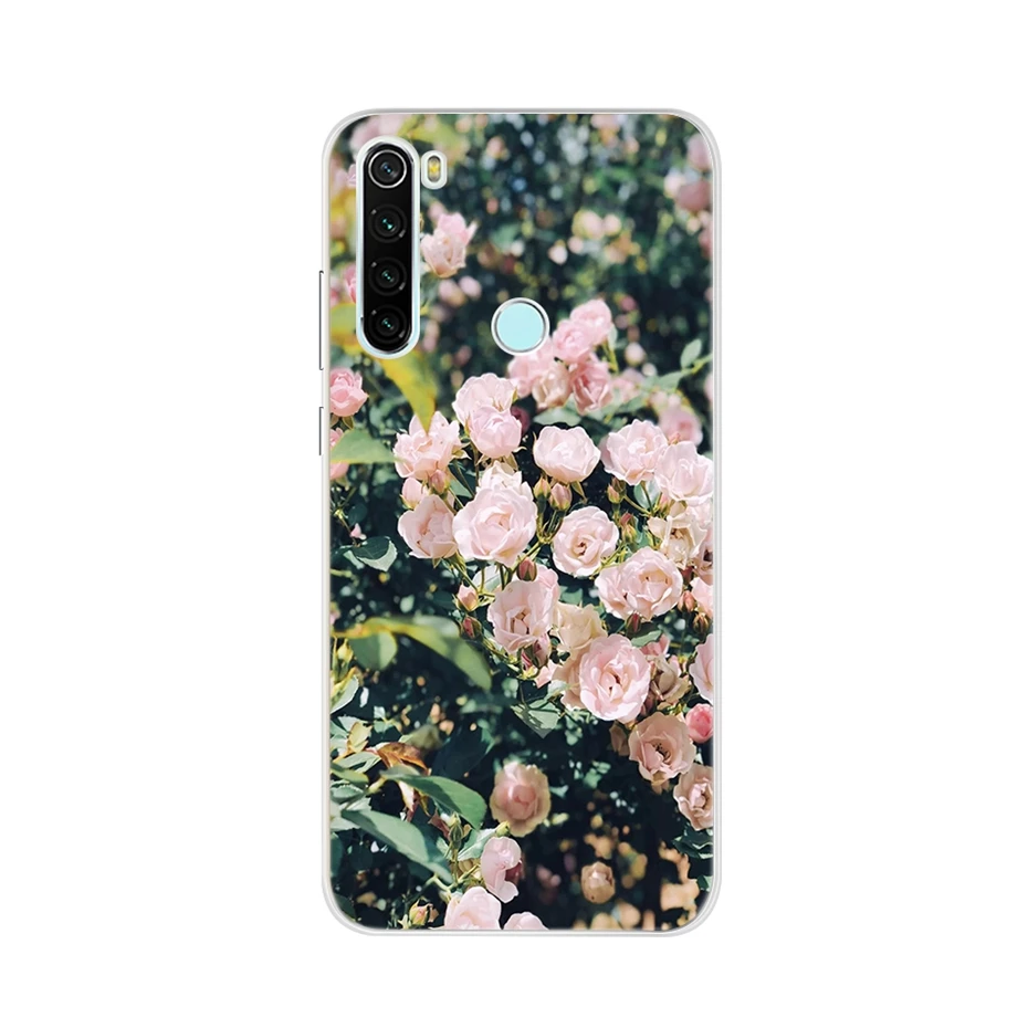 Для Xiaomi Redmi note 8 чехол силиконовый мягкий ТПУ чехол для телефона для Xiaomi Redmi note 8t 8 pro 6,3 задний Чехол, Fundas Coque bumper - Цвет: Арбузно-красный