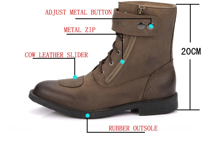 ARCX/мотоциклетные ботинки кожаная обувь для отдыха Водонепроницаемая Мужская