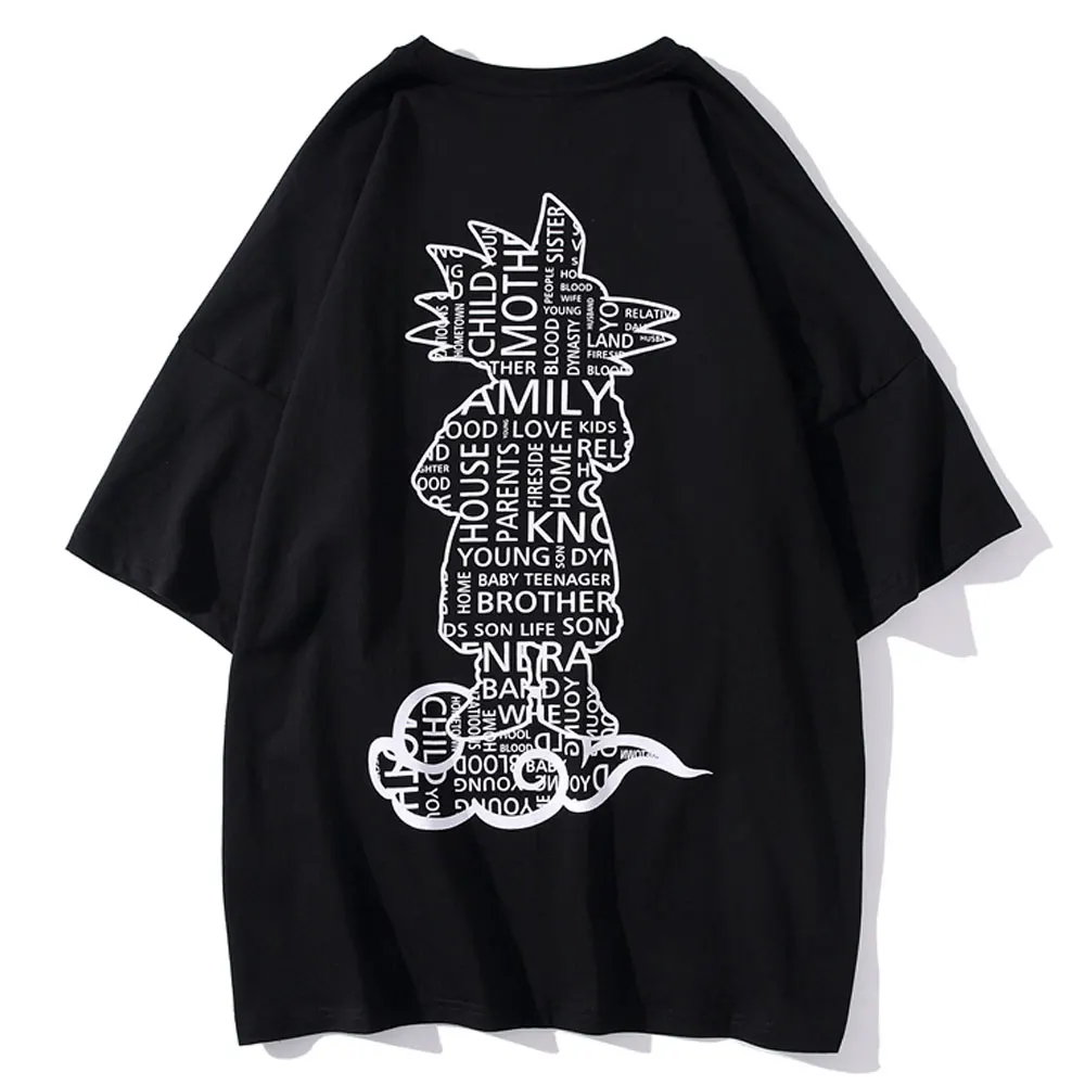 Женские футболки мужские с круглым вырезом уличная одежда супер картина Saiyan