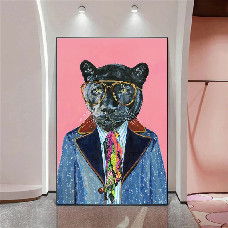 

Vintage Art Tiger Animal Head Canvas Painting Posters Prints Classical Wall Art Picture for Living Room Home Decor Cuadros