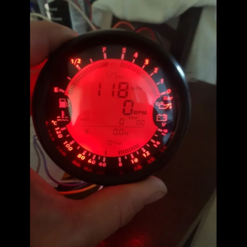 85 мм 6 в 1 Многофункциональный gps Спидометр Gague Тахометр уровень топлива температура воды давление масла для мотоцикла yatch 12 В 24 В