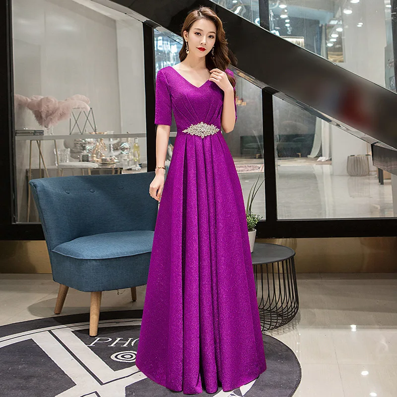 HJZY125 # длинное платье подружки невесты комплект на шнуровке для девочек с
