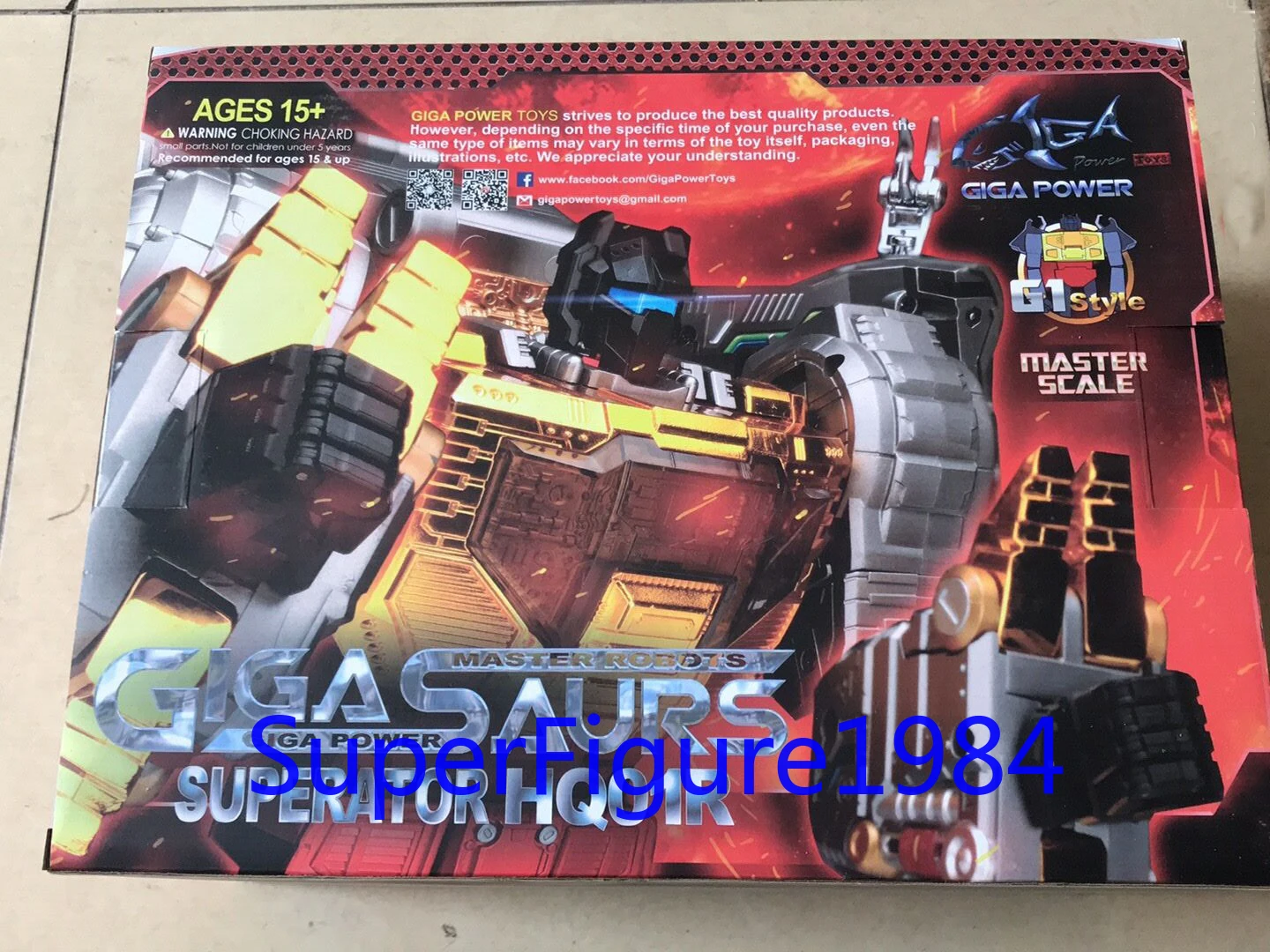 Трансформационный робот Gigapower GP HQ-01R Superator Grimlock Masterpiece хромированная версия