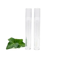 2050100pc empty transparent lipgloss containers tubes round clear cosmetic lipgloss tube packaging lip gloss tubes with wand