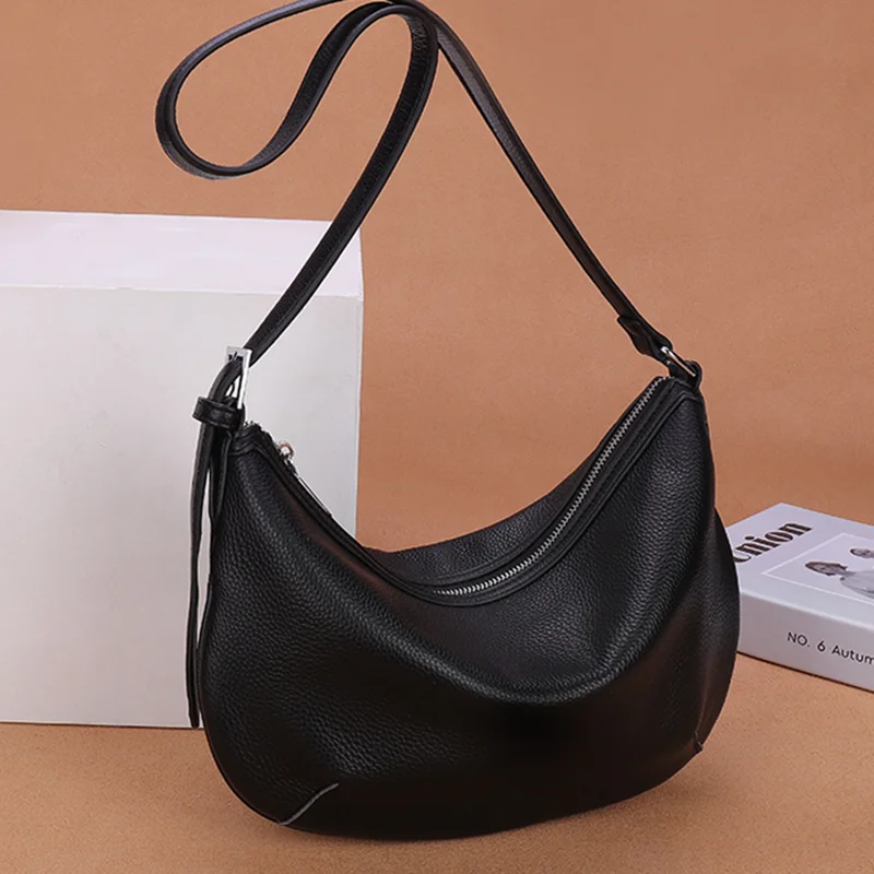 

High Quality Genuine Leather Women Handbag Women's bag Fashion Women Shoulder Bags Designer Cowhide Large Female Crossbody Totes