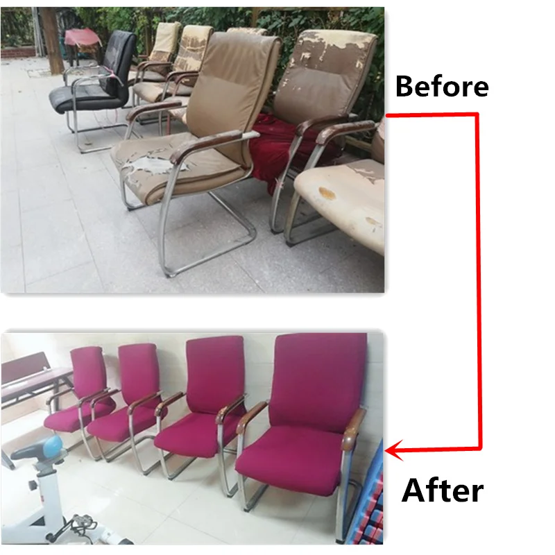 Эластичный офисный чехол на компьютерное кресло боковая крышка стула