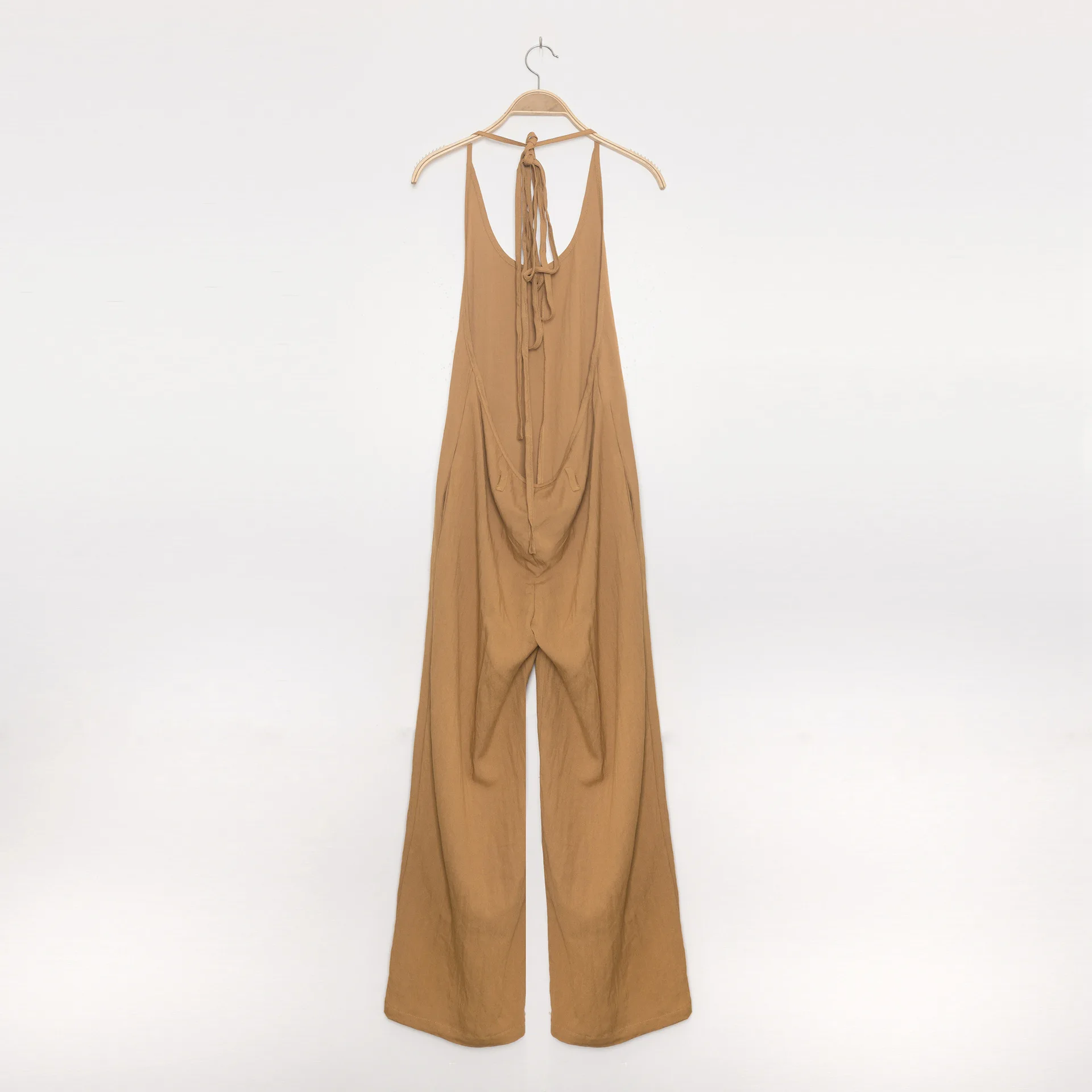 

Spring Summer Women's Suspenders Jumpsuit Casual Sleeveless Wide Leg Romper