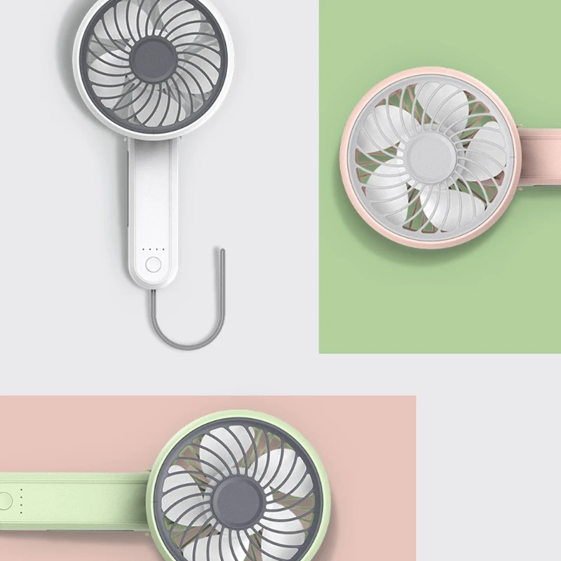 

P8DF Handheld Mini Fan, Hand Fan, Portable USB Rechargeable Pocket Fan 2000mAh, 180° Rotation, for Outdoor, Office, Travel