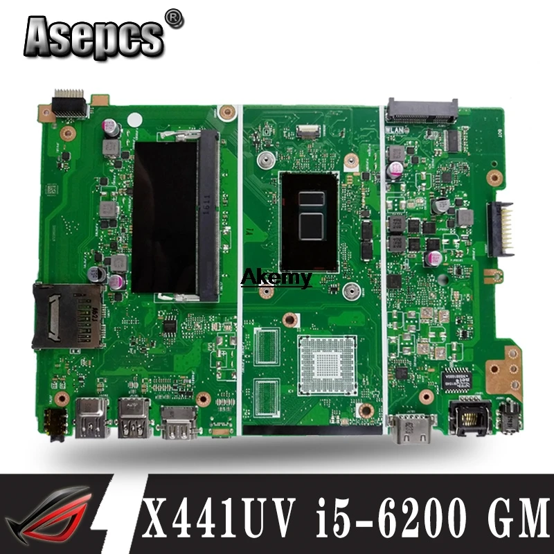 X441UV X441UAmotherboard для For Asus X441U X441UAK F441U A441U материнская плата ноутбуков Тесты i5 6200