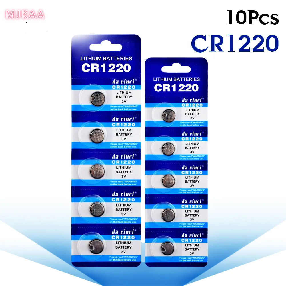 10 штук упак. CR1220 литиевая батарея DL1220 BR1220 LM1220 батареи для монет 3 в CR 1220 часов