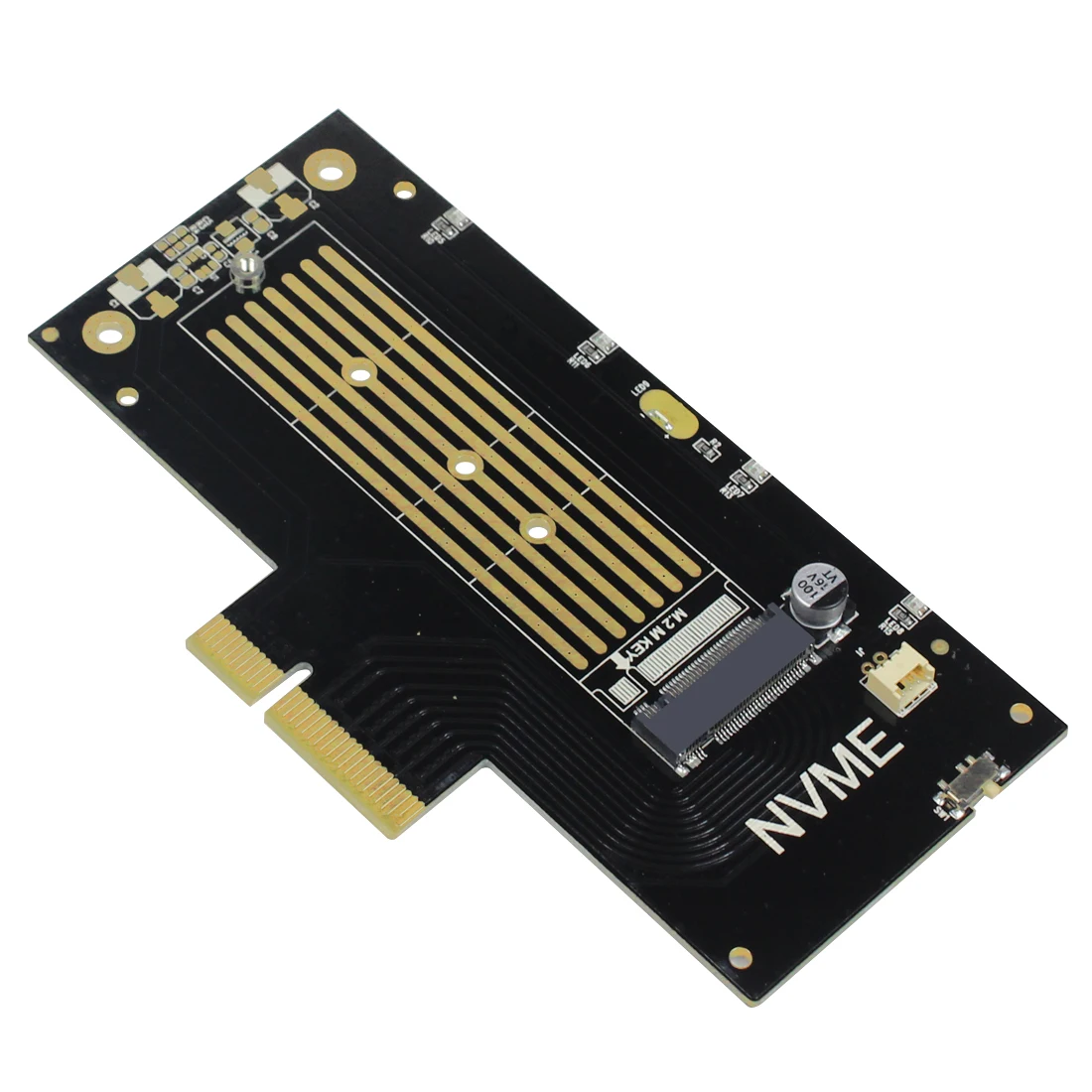 JEYI VolleyStar PRO черный радиатор M.2 для NVMe SSD NGFF PCIE X4 адаптер Радиатор M ключ PCI E 3 0x4