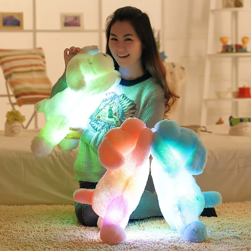 30/50/80 см большой креативный ночник светодиодный милый собачий плюшевый