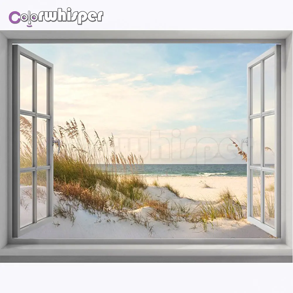 Алмазная мозаика 812DP картина 5D квадратной/круглой формы с изображением Морского