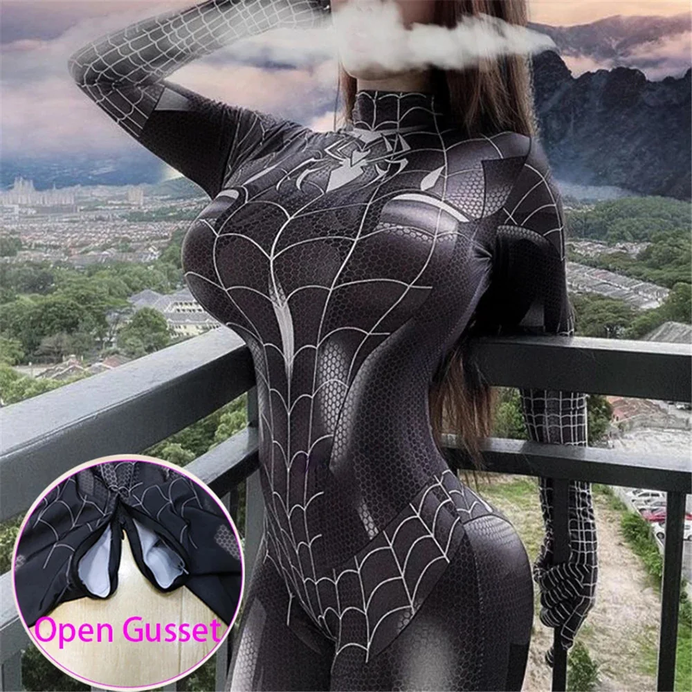 Сексуальный костюм чёрной кошки для косплея Zentai женский |