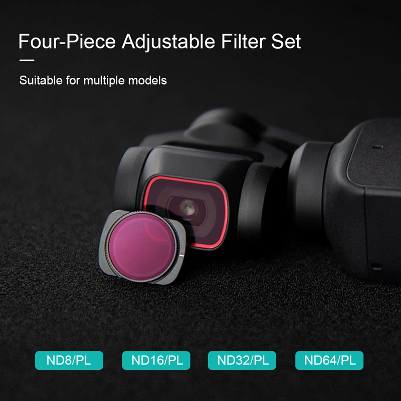 POCKET 2 Filter ND8PL ND16PL ND32PL ND64PL NDPL Filter Set Lens Filter For DJI OSMO POCKET Accesory Camera Stabilizer Filter