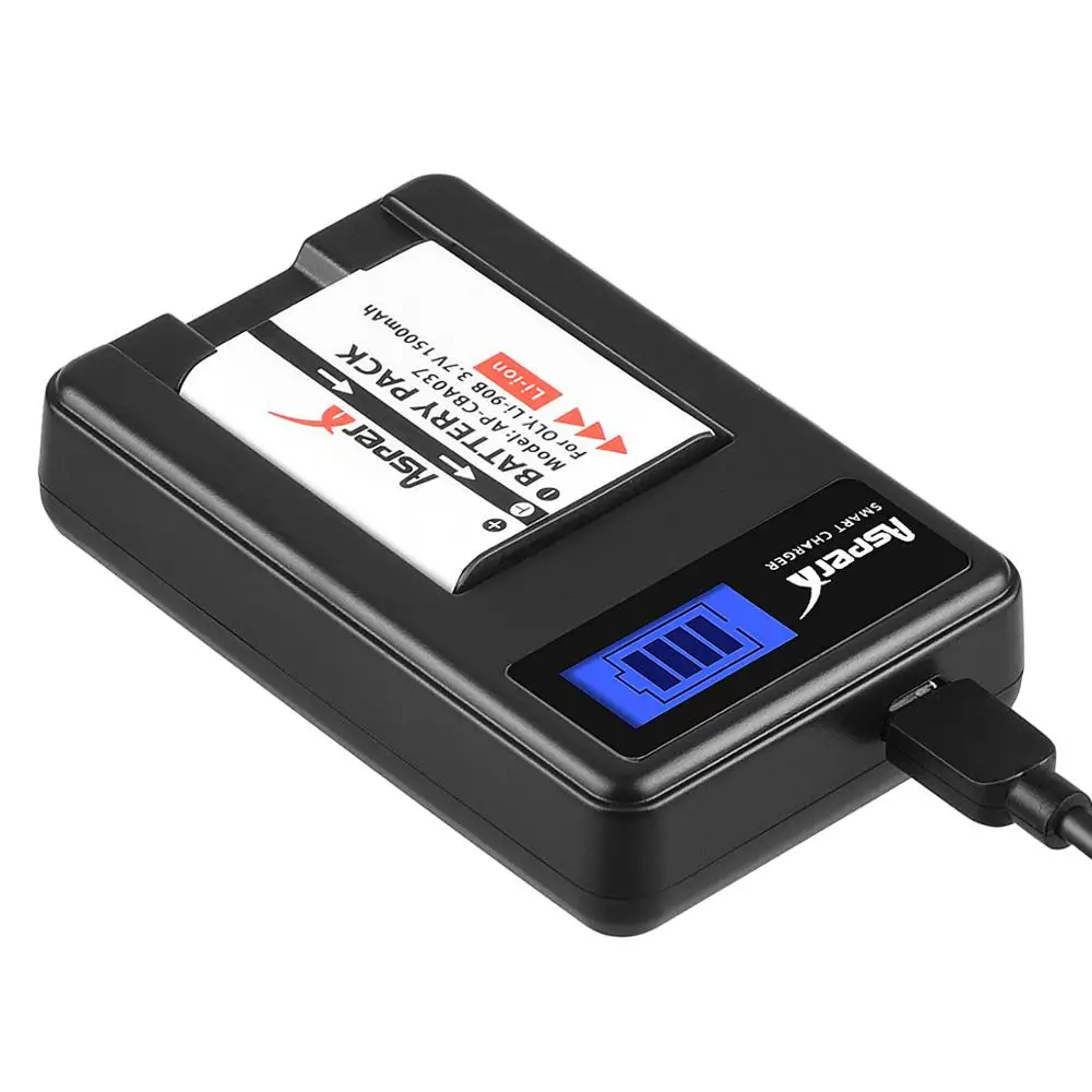 AsperX Универсальное зарядное устройство для Olympus Li 50B Li70B 90B 92B батарея D Li92 SH 50 1 XZ 2
