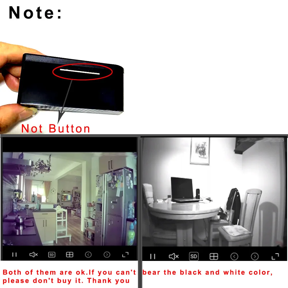 

HD 1080P Wifi Clock Camera Mini IP Cam Video Audio DV DVR Recorder Night Vision Motion Detect Home Security P2P Micro Camcorder