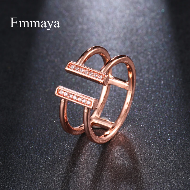 Современное стильное крутое кольцо Emmaya с кубическим цирконием для женщин и