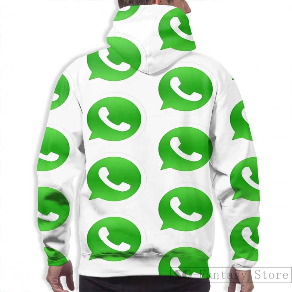 Женская Повседневная Толстовка с забавным логотипом Whatsapp |