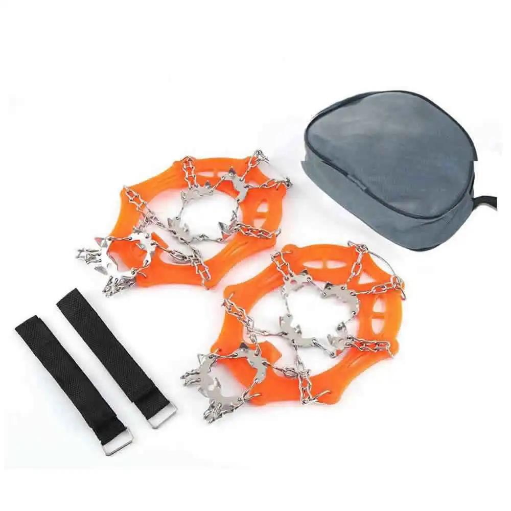 

8 Teeth Steel Ice Gripper Spike for Shoes Anti Slip Climbing Snow Spikes Crampons Cleats Chain Claws Grips Boots Cover
