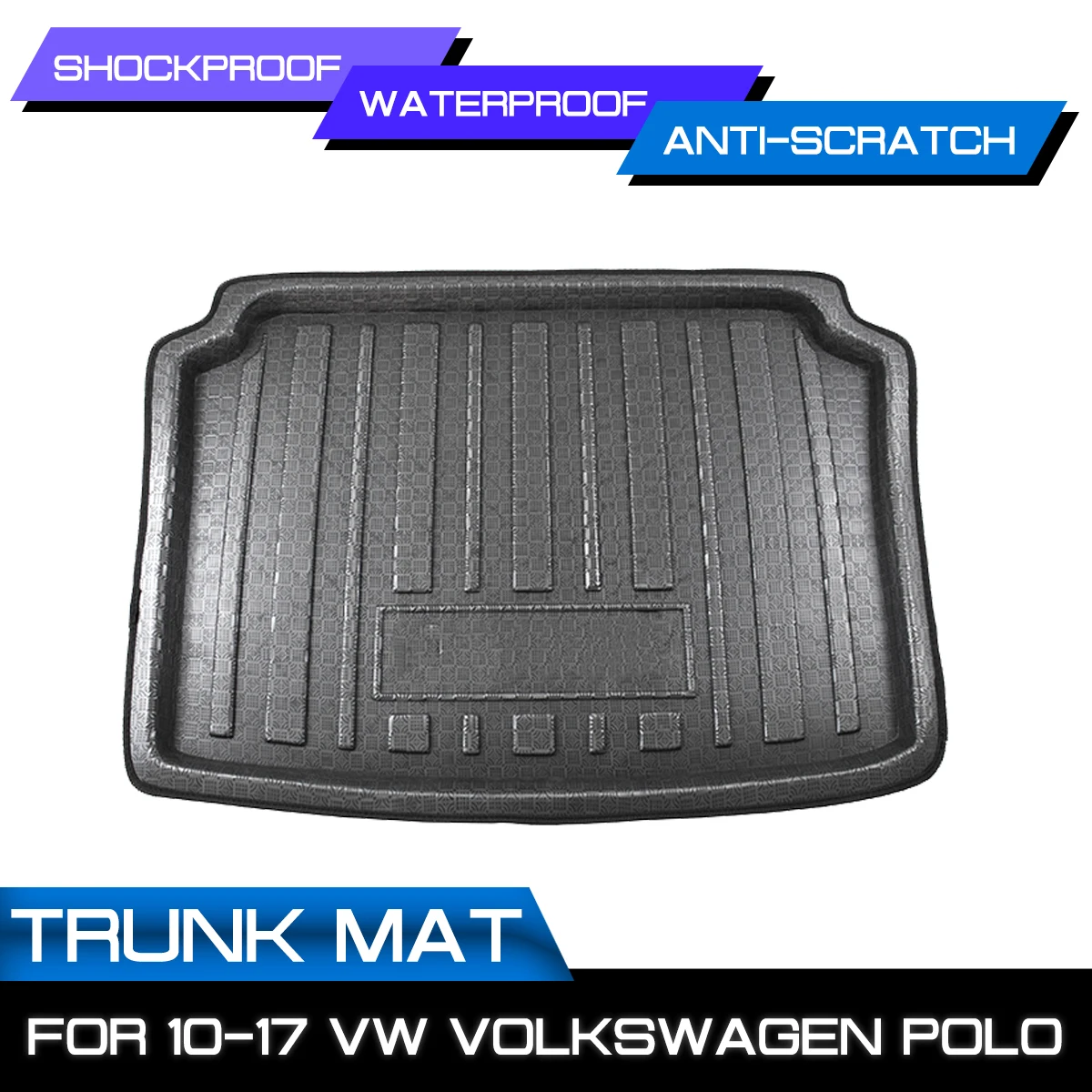 Напольный коврик для VW Volkswagen Polo 2010 2017 грязевой чехол багажника|Автомобильные