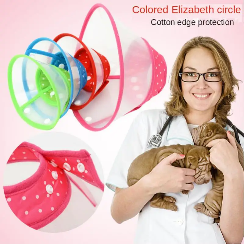 

Cat Dog Protective Collar Transparent Collar Wound Healing Pet Medical Surgery Recovery Grooming Headgear Collar Anti-Bite Neck