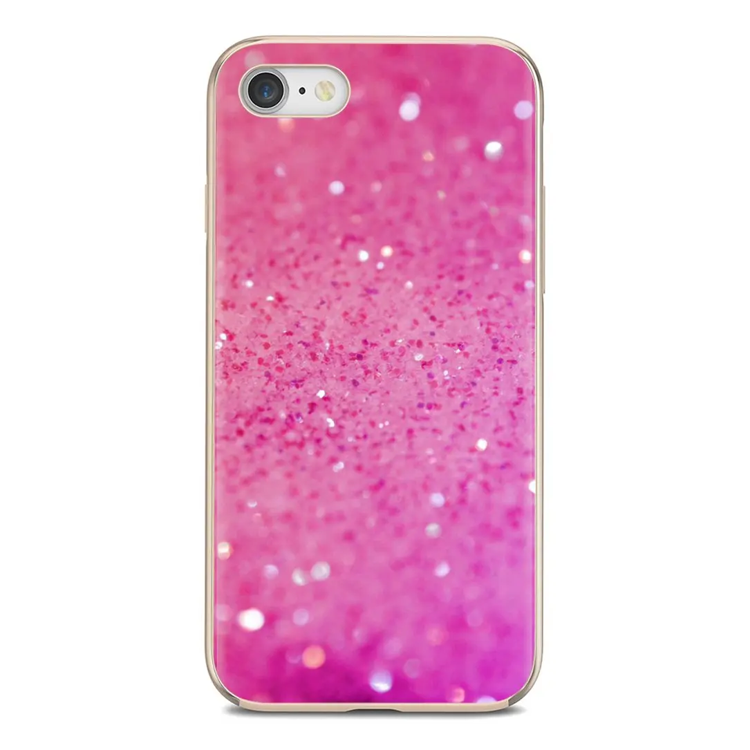 For LG K10 K8 K7 K4 Nokia X6 2 3 5 6 8 9 230 3310 2.1 3.1 5.1 7 Plus 2017 2018 Soft TPU Case Pink And Silver Glitter Sparkle | Мобильные