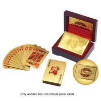 playing cards wooden box poker cards container storage case vintage gift box