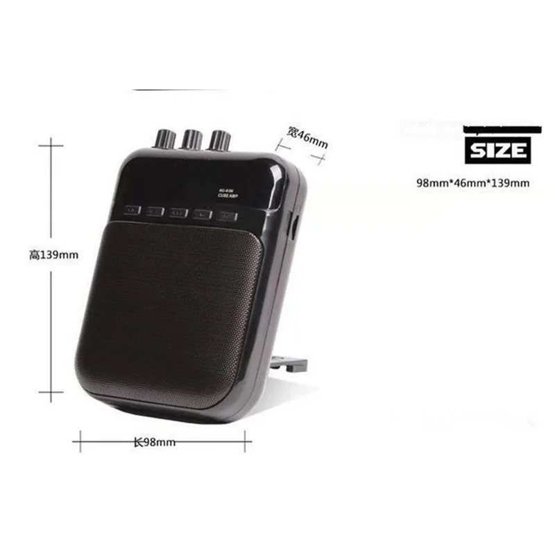 1 шт. портативный многофункциональный мини 5 В 3 Вт усилитель электрогитары