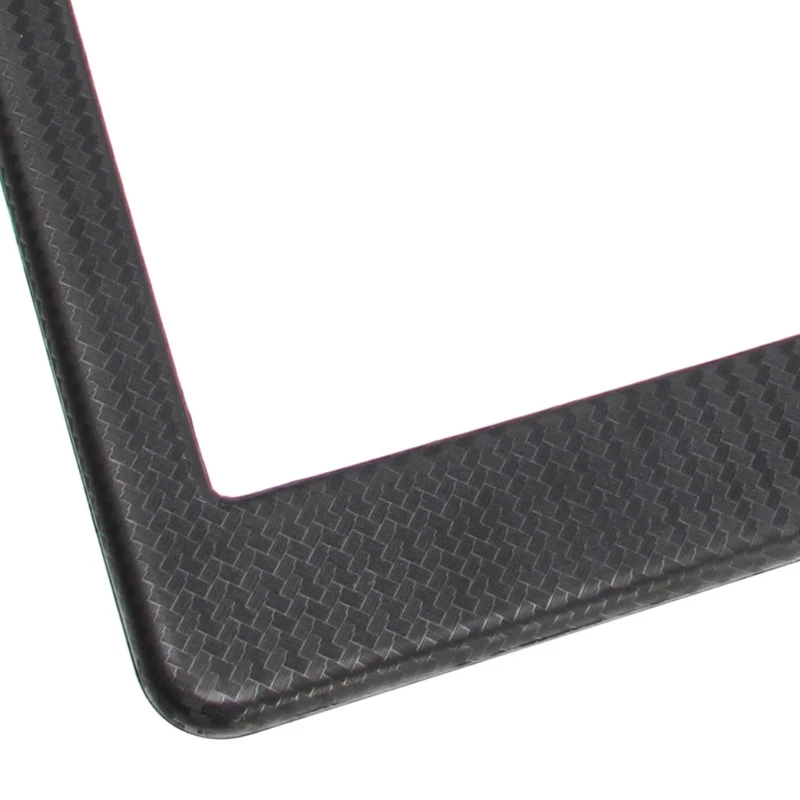 

REAL 100% CARBON FIBER LICENSE PLATE FRAME TAG COVER ORIGINAL 3K With Free
