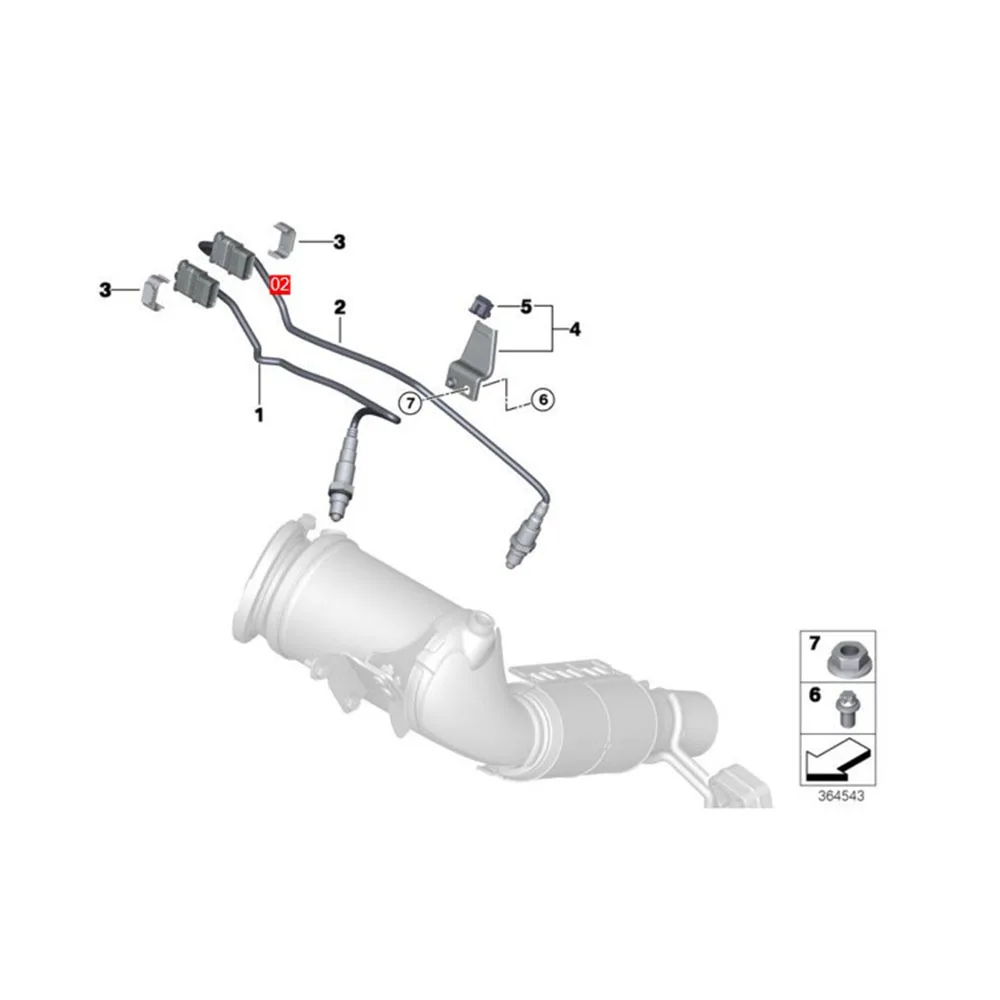 4 провода лямбда-зонд Сенсор кислорода для 2014-2019 Мини Купер 1.5L 1.6L 2.0L BMW 335i 435i F54 F55 F56