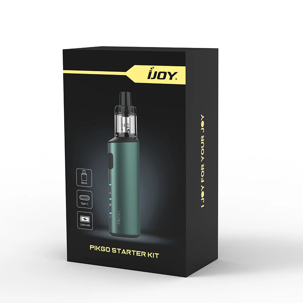Новый оригинальный комплект IJOY PikGo Pod с батареей 1300 мАч картриджем 2 мл и сеткой P0.6/