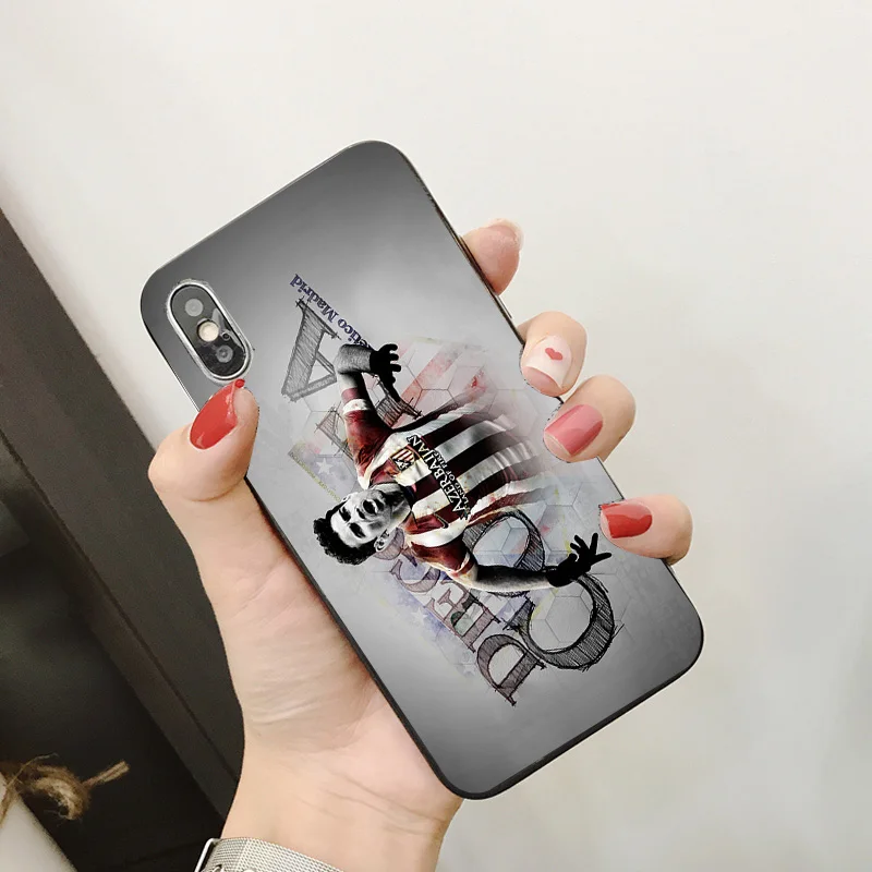 Чехол для телефона Koke Diego Costa iPhone XR 11 Pro XS Max 5S черный мягкий чехол DIY iphone SE 7 8 6 6S Plus