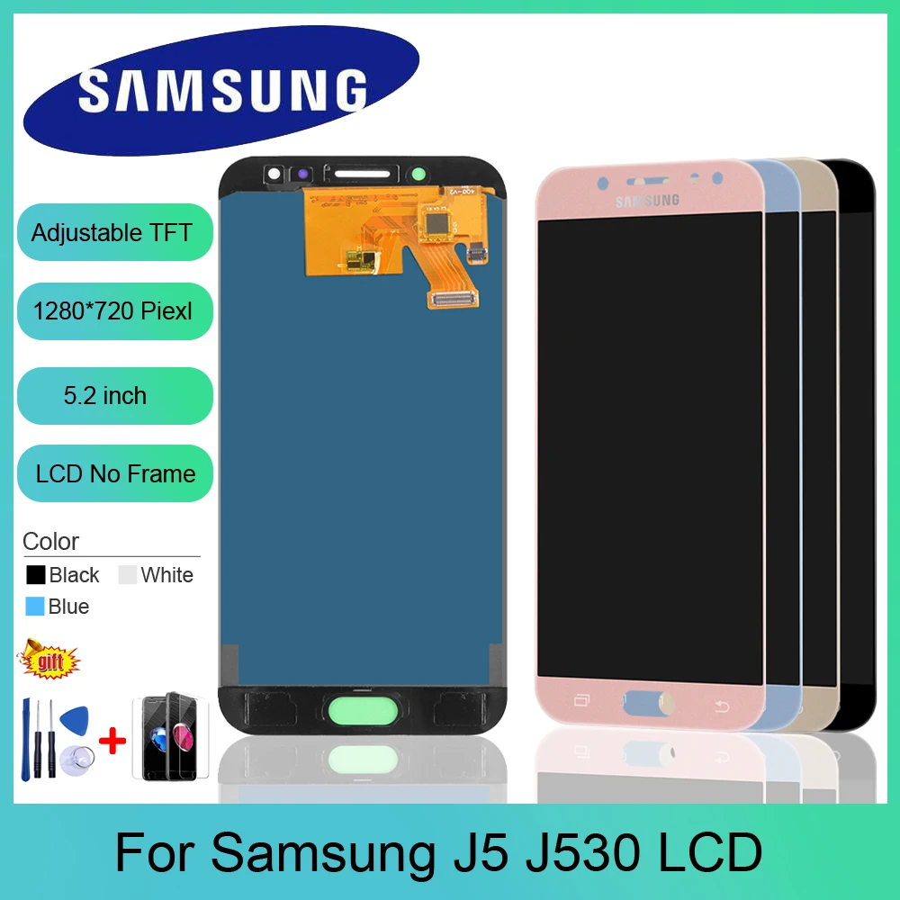 Регулируемый ЖК экран для Galaxy J530 2017 дигитайзер сенсорного экрана Samsung J5 Pro J530F 5 2